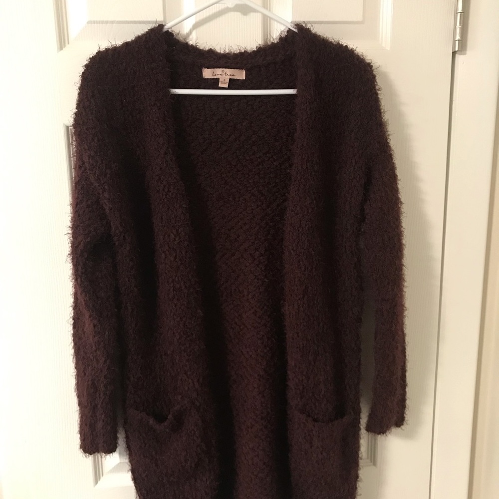 Fuzzy cardigan